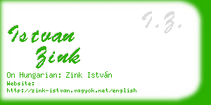 istvan zink business card